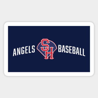 SH Angels Baseball – white Magnet